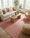 Savannah Pergola Collection Area Rug -  Pavilion (Rust Red) Rectangle Rust Red  lifestyle 11
