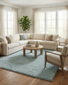 Cozy Comfort Shag Collection Area Rug - Haven (Sage Green) Rectangle Sage Green  lifestyle 8