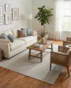Seaside Serenity Collection Area Rug - Veranda (Light Gray) Rectangle Light Gray  lifestyle 29