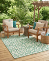 Savannah Escape Collection Area Rug -  Amazon (Green Blue) Rectangle Green Blue  lifestyle 20