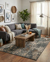 Gobi Sands Collection Area Rug - Dunhuang Rectangle Gray  lifestyle 29