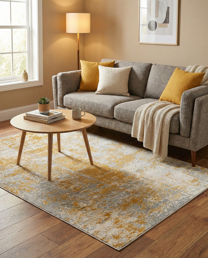 Bloomsbury Elegance Collection Area Rug -  Belgravia Rectangle Yellow  lifestyle 54