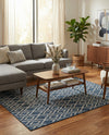 Urban Oasis Rugs Collection Area Rug -  Boulevard (Blue) Rectangle Blue  lifestyle 7