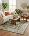 Tribal Terrace Treasures Collection Area Rug -  Incan Isle (Green) Rectangle Green  lifestyle 18
