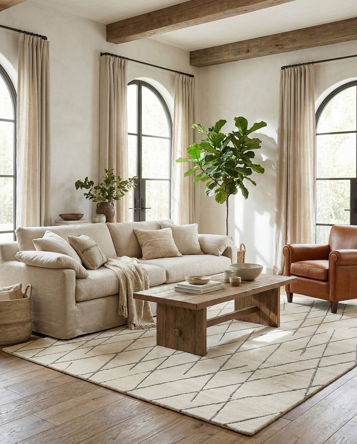 Sahara Berber Wool Collection Area Rug - Marrakesh Rectangle Pure Ivory  lifestyle 22