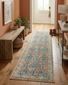 Seville Stripes Collection Area Rug -  Granada (Brick Red) Runner Brick Red  lifestyle 68