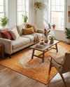 Dover Terrace Collection Area Rug - Marina (Orange) Rectangle Orange  lifestyle 6