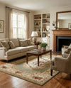 Versailles Elegance Collection Area Rug -  Louveciennes (Green) Rectangle Green  lifestyle 22