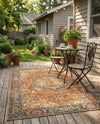 Patio Heritage Collection Area Rug -  Haven Rectangle Rust Red  lifestyle 55