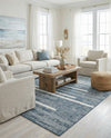 Cathedral Elegance Collection Area Rug - Chapel Rectangle Navy Blue  lifestyle 42