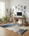 Copenhagen Edge Collection Area Rug - Nyhavn Rectangle Blue  lifestyle 30