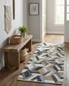 Thar Cotton Collection Area Rug -  Cochin Runner Blue  lifestyle 31