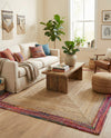 Woven Seaside Jute Collection Area Rug - Seabrook Rectangle Natural  lifestyle 6