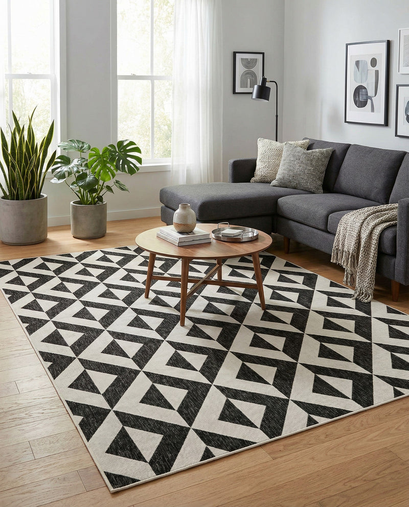 Urban Oasis Rugs Collection Area Rug -  Highrise (Charcoal Gray) Rectangle Charcoal Gray  lifestyle 11