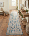 Seville Stripes Collection Area Rug -  Granada (Blue) Runner Blue  lifestyle 59
