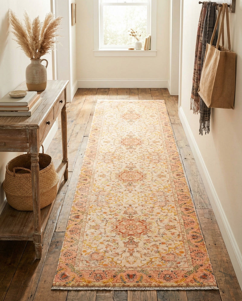Bazaar Chic Collection Area Rug -  Fez Runner Ivory and Gold  lifestyle 41