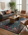 Brighton Terrace Collection Area Rug -  Saltdean Rectangle Navy Blue  lifestyle 20