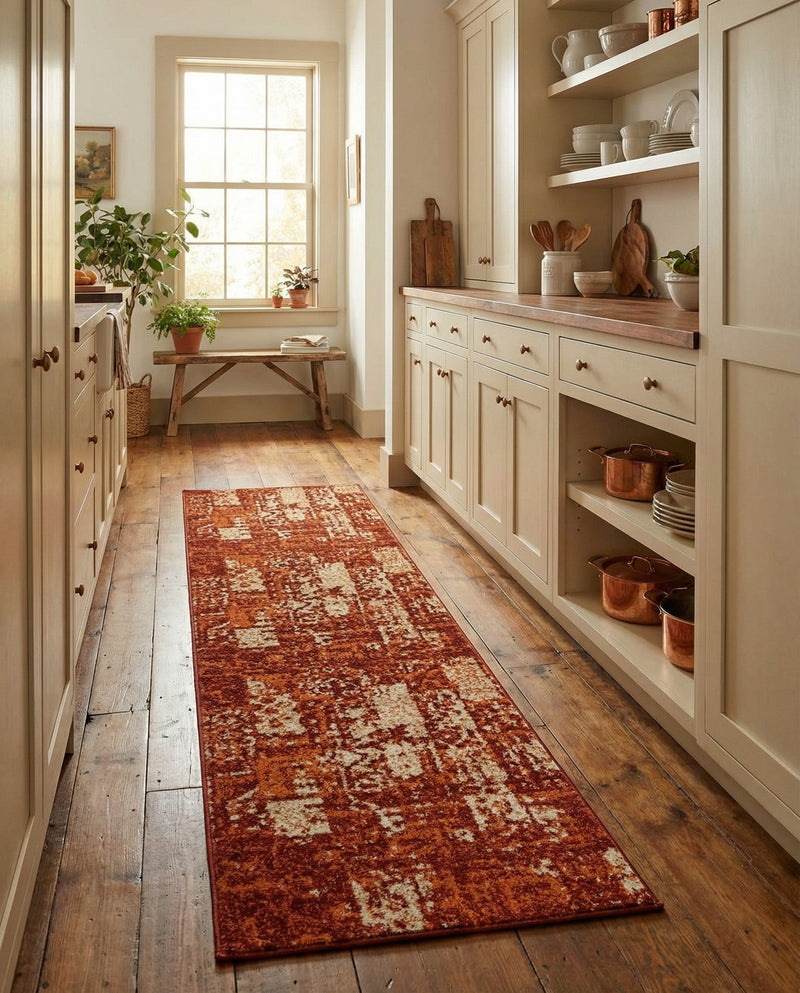 Autumn Meadow Collection Area Rug -  Harvesthill Runner Terracotta  lifestyle 58