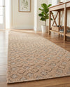 Garden Lattice Charm Collection Area Rug -  Pergola (Beige) Runner Beige  lifestyle 55