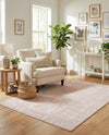 Brighton Stripes Collection Area Rug - Sussex (Pink) Rectangle Pink  lifestyle 21