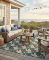 Seaside Haven Rugs Collection Area Rug -  Pelican Rectangle Stone Blue  lifestyle 12