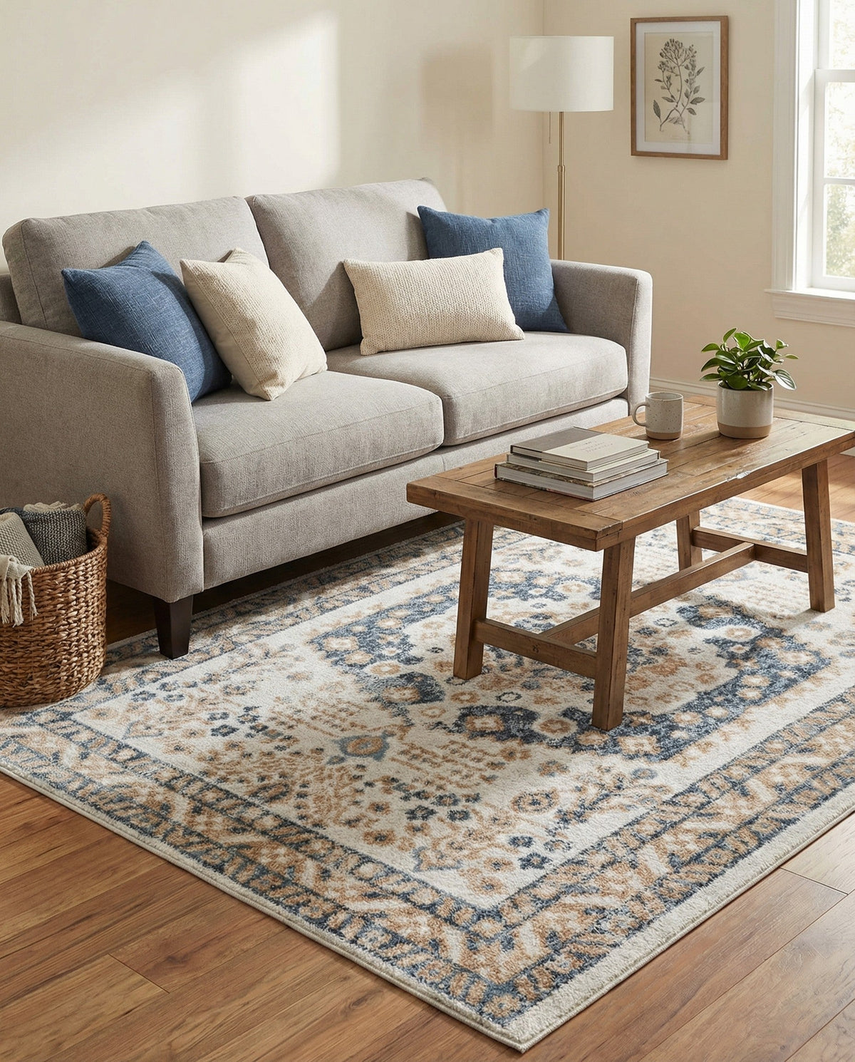 Cambridge Classics Collection Area Rug -  Pembroke (Cream) Rectangle Cream  lifestyle 22