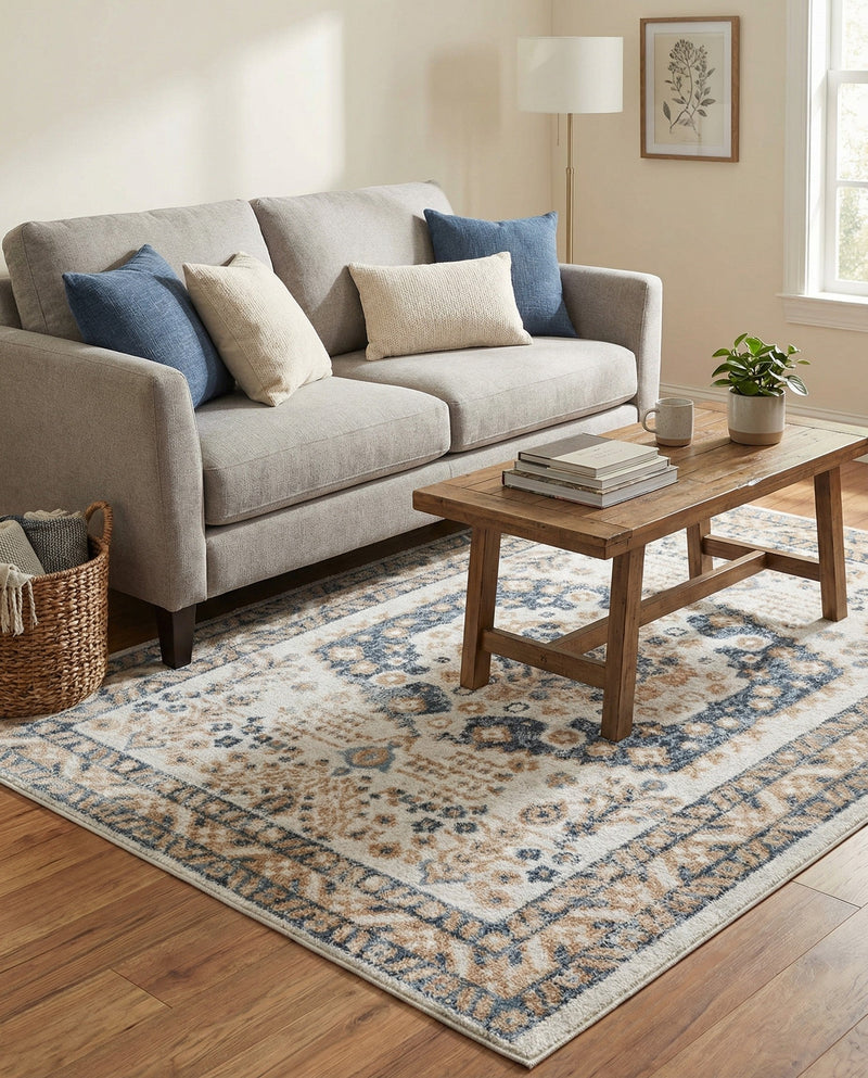 Cambridge Classics Collection Area Rug -  Pembroke (Cream) Rectangle Cream  lifestyle 22