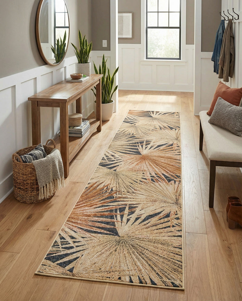 Seaside Blooms Collection Area Rug -  Avalon Runner Multi  lifestyle 63