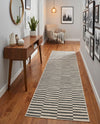 Soho Elegance Collection Area Rug -  Hudson (Dark Gray) Runner Dark Gray  lifestyle 54