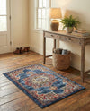 Eden Oasis Collection Area Rug -  Tranquility (Dark Blue) Rectangle Dark Blue  lifestyle 21