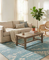 Desert Nomad Terrace Collection Area Rug - Sahara (Light Aqua) Rectangle Light Aqua  lifestyle 7