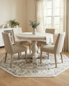 Adriana Terrace Collection Area Rug -  Positano (Ivory) Octagon Ivory  lifestyle 50
