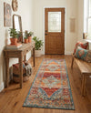 Savannah Soiree Collection Area Rug - Serengeti (Rust Red) Runner Rust Red  lifestyle 68