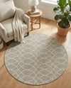 Savannah Pergola Collection Area Rug -  Pavilion (Light Gray) Round Light Gray  lifestyle 21