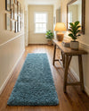 Eternal Plush Oasis Collection Area Rug -  Tranquility (Aegean Blue) Runner Aegean Blue  lifestyle 37