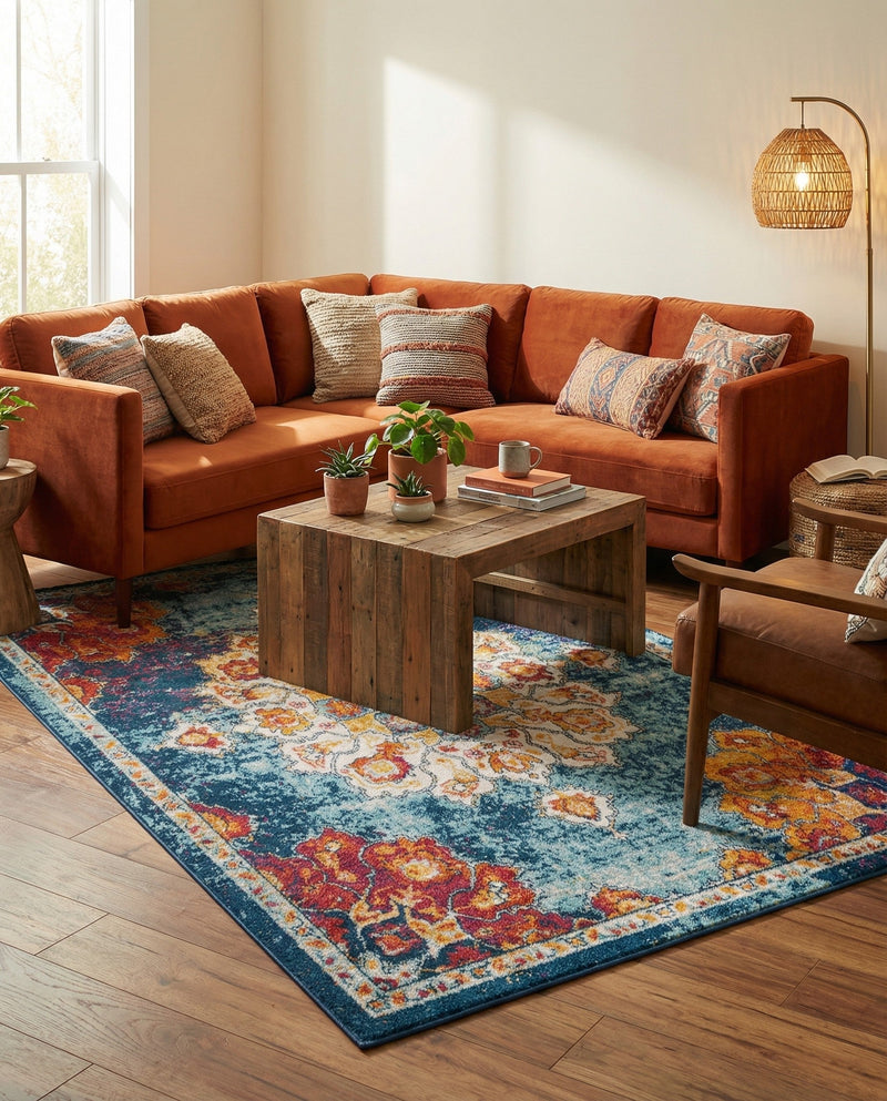Beverly Grove Collection Area Rug - Melrose (Multi) Rectangle Multi  lifestyle 21