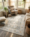 Savannah Series Collection Area Rug -  Beaufort Rectangle Cloud Gray  lifestyle 68