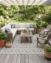 Savannah Pergola Collection Area Rug -  Pergola (Gray) Rectangle Gray  lifestyle 4