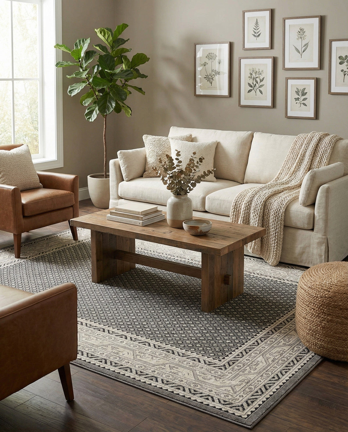 Soho Elegance Collection Area Rug -  Mercer (Gray) Rectangle Gray  lifestyle 19