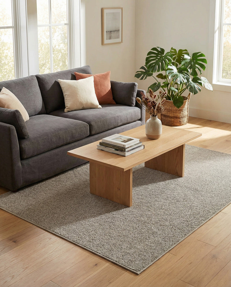 Seaside Serenity Collection Area Rug - Marina Rectangle Light Gray  lifestyle 20