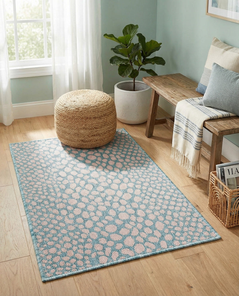 Urban Oasis Rugs Collection Area Rug -  Terrace (Pink and Aqua) Rectangle Pink and Aqua  lifestyle 20
