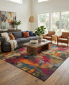 Urban Terrace Collection Area Rug -  Atrium Rectangle Multi  lifestyle 52