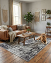 Copenhagen Comfort Collection Area Rug -  Roskilde Rectangle Gray  lifestyle 33
