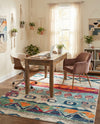 Colorburst Oasis Collection Area Rug -  Lagoon Rectangle Multi  lifestyle 23