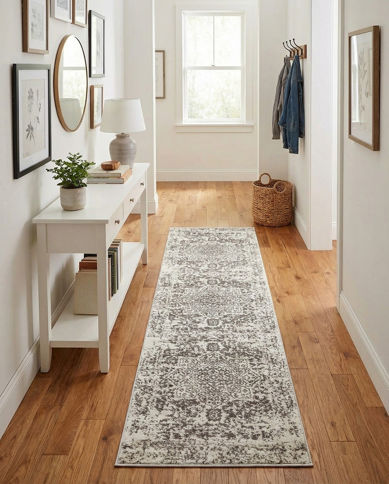 Georgetown Rugs Collection Area Rug - Dupont (White) Runner White  lifestyle 57