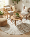 Coastal Haven Collection Area Rug -  Nautilus Round Ivory  lifestyle 39