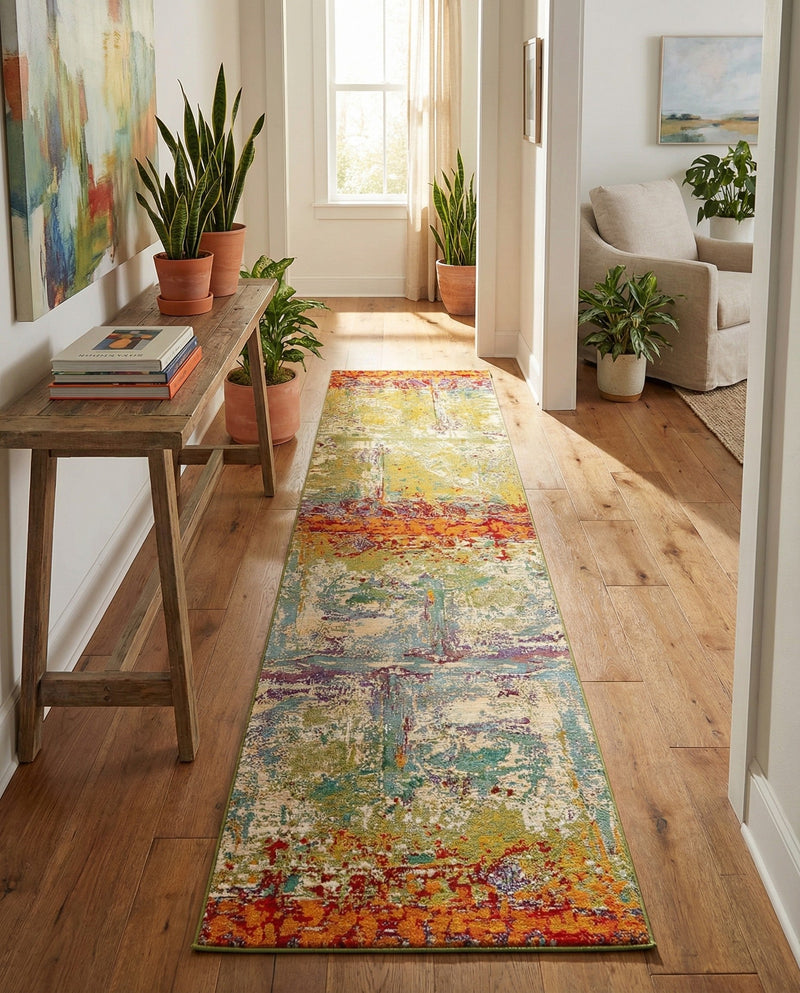 Urban Terrace Collection Area Rug -  Terrace Runner Multi  lifestyle 39