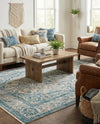Seville Stripes Collection Area Rug - Cadiz (Light Gray) Rectangle Light Gray  lifestyle 17