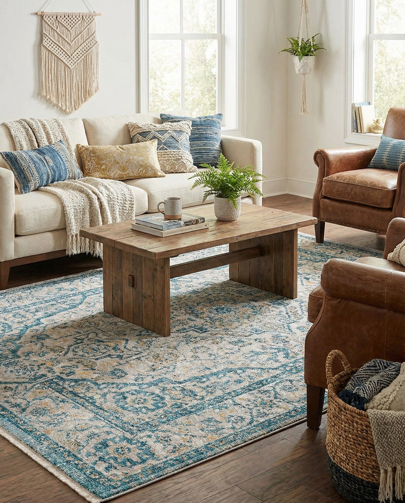 Seville Stripes Collection Area Rug - Cadiz (Light Gray) Rectangle Light Gray  lifestyle 17