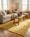 Garden Lattice Charm Collection Area Rug -  Pergola (Yellow) Rectangle Yellow  lifestyle 10